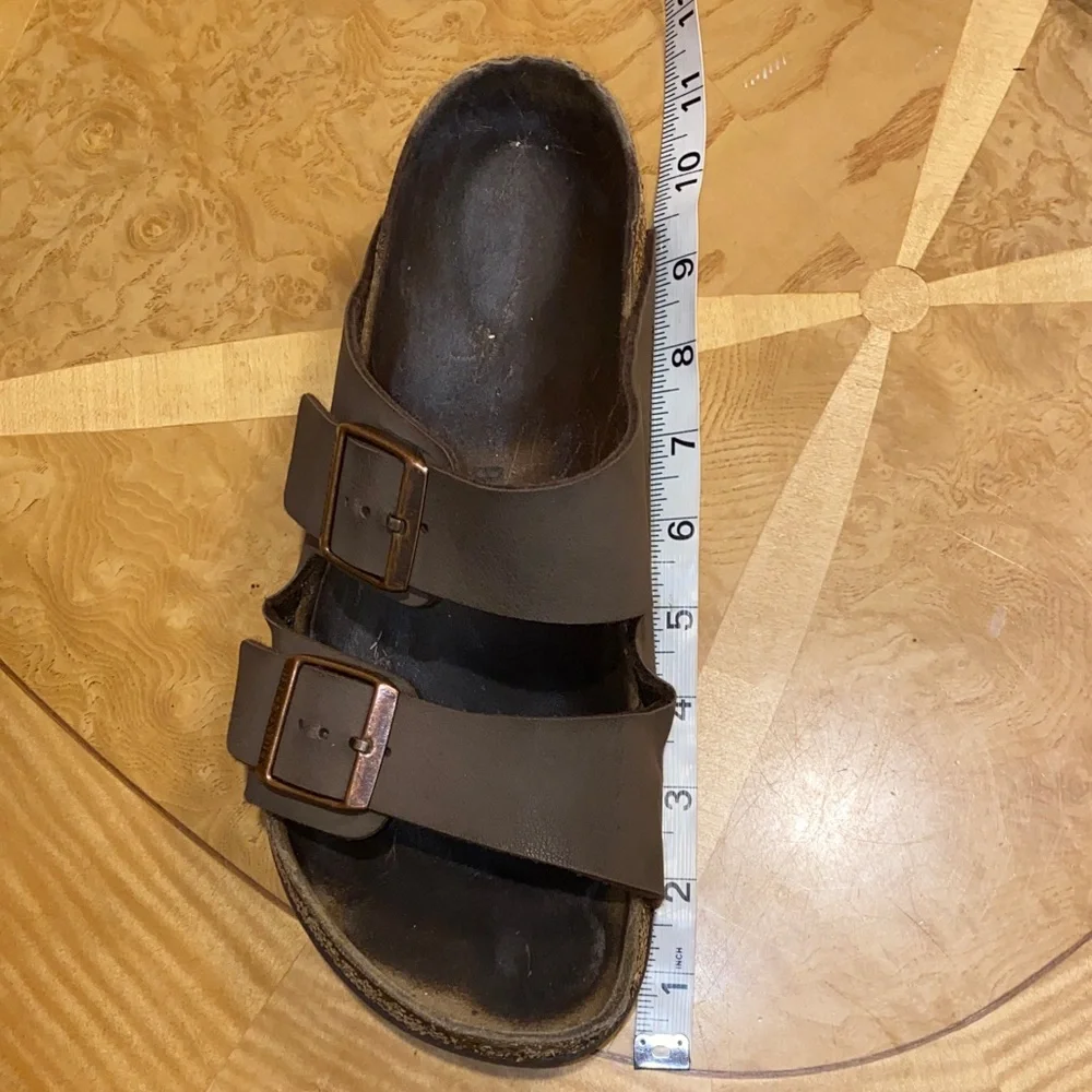 Birkenstock Brown Two-Strap Cork Footbed Sandals